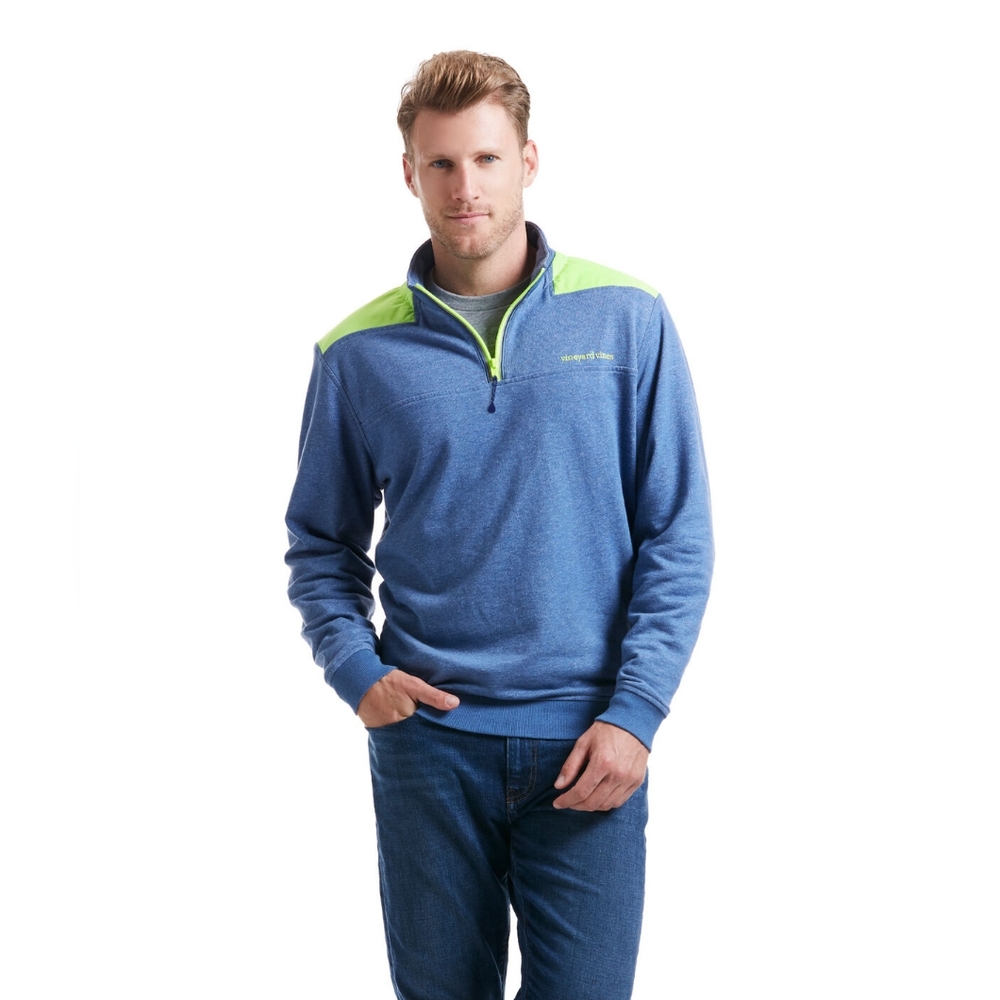 VINEYARD VINES Performance Sailing Shep Shirt Green and Grey/Blue size XL